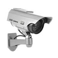 thumbnail image 2 of Solar/AA Dual-Mode Fake Camera System - 2-Second LED Alert with Wall Mount Kit, Weatherproof ABS Housing for Retail/Residential Security(Silver), 2 of 8