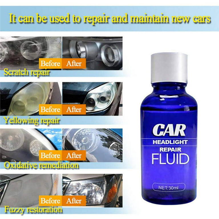 IVYDREVER Automotive Headlight Restoration Fluid, Headlight Cleaner and  Restorer Kit, Car Headlight Repair Fluid (1PC)