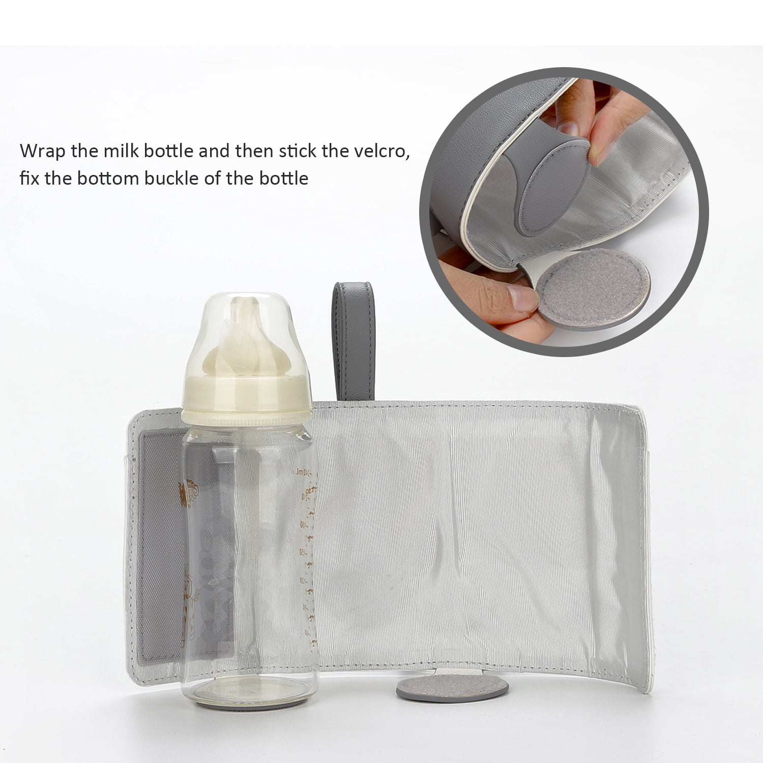 Baby Bottle Warmer USB Adjustable Milk Heating Keeper Milk Bottle Portable Warmer Bag Insulation Thermostat Bag for Travelling Outdoor