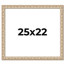 25x22 Frame White Real Wood Picture Frame Width 1.5 inches | Interior Frame Depth 0.5 inches |