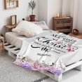 thumbnail image 4 of Christian Gifts for Women, Religious Gifts for Women Catholic Bible Verse Blanket Inspirational Spiritual Scriptures Soft Throw Blanket Birthday Gifts for Women, Christian Gifts Blanket 50"X 60", 4 of 5