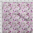 thumbnail image 4 of oneOone Cotton Cambric Fuschia Pink Fabric Florals Quilting Supplies Print Sewing Fabric By The Yard 56 Inch Wide, 4 of 6