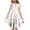 AB13 White, variant on Tisuna Girls Summer Dress Floral Print Short Sleeve Crew Neck Dresses Fashion Comfortable Little Youth Girls Festival Party Playwear Dress Pink Size 6-7 Years