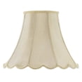 thumbnail image 1 of Cal Lighting SH-8105-18-CM 18 in. Vertical Piped Scallop Bell Shade- Champagne, 1 of 1