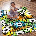 thumbnail image 2 of Soccer Blanket |Football Ball Gifts for Boys Kids |Unique Soccer Doodle Lovers Gifts for Teens Adults |Super Soft Flannel Blanket for Sofa Couch |Plush Warm Bed Home Decor,50"x60"for Throw/Travel, 2 of 6