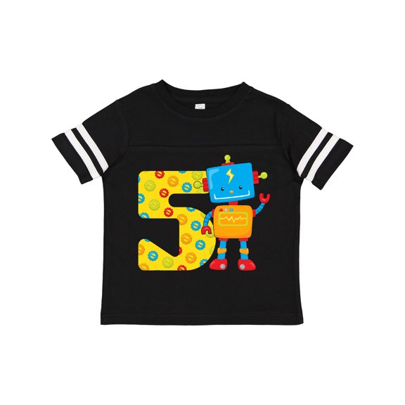 Inktastic This Robot is Five Fifth Birthday Boys or Girls Toddler T-Shirt