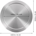 thumbnail image 3 of UKCOCO Recessed Garbage Lid Counter Trash Cover, Built-in Flap Cover Recessed Trash Grommet Trash Bin Lid Auto Counter Top Flap Can Auto Flap Trash Grommet, 3 of 8