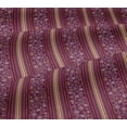 thumbnail image 4 of oneOone Cotton Jersey Dark Magenta Fabric Stripe & Geometric Ethnic Dress Material Fabric Print Fabric By The Yard 58 Inch Wide, 4 of 4
