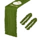 thumbnail image 1 of 2 Paquetes de Caminos de Mesa de Gasa Verde Oliva 35.4" x 118" para Bodas y Fiestas, (10 Pies), 1 of 6