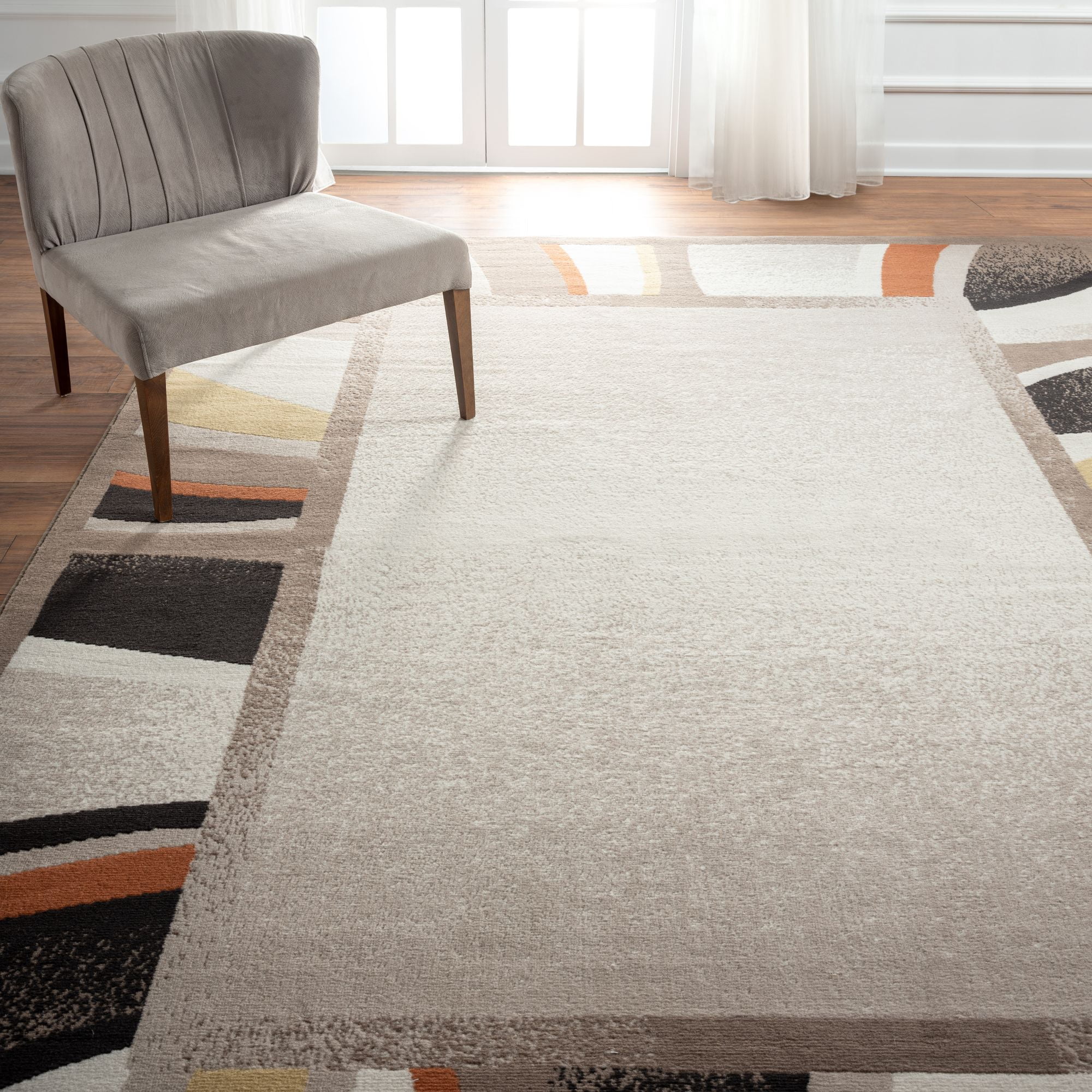 Home Dynamix Premium Rizzy Area Rug, Taupe/Orange, 7'9"x10'8"