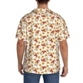 thumbnail image 3 of Fotbe Gnomes Autumn Camisa Estampada de Manga Corta para Hombre, Casual de Verano, Estilo Playero, Sin Arrugas-3X-Large, 3 of 5