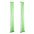 thumbnail image 5 of Bxaolu Sheer Curtain Panels for Living Room Elegant Window Treatment Sets Light Filtering Translucent Draperies for Office Home(Green,2 Panels,W31.5 x L79inch), 5 of 6