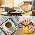 thumbnail image 4 of Colorful Spots Pattern Kitchen Oven Mitt and Pot Holder Sets 4 Pcs for Baking, Cooking and Grilling, Heat Resistant Up To 392 °F, 4 of 7