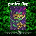 thumbnail image 4 of G128 Garden Flag Mardi Gras Masquerade Mask 12"x18" Blockout Fabric, 4 of 8