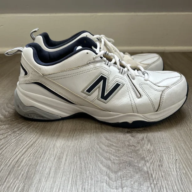 New Balance 608v4 Mens 10.5 Wide 2E Training Shoes White Athletic Sneakers MX608