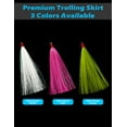 thumbnail image 5 of BLUEWING Fishing Teaser Lure 3pcs Mylar Hair Duster Skirt Lure Mylar Teaser Skirt Bucktail Teaser Tail Trolling Skirt for Saltwater Fishing Pink, 5 of 6