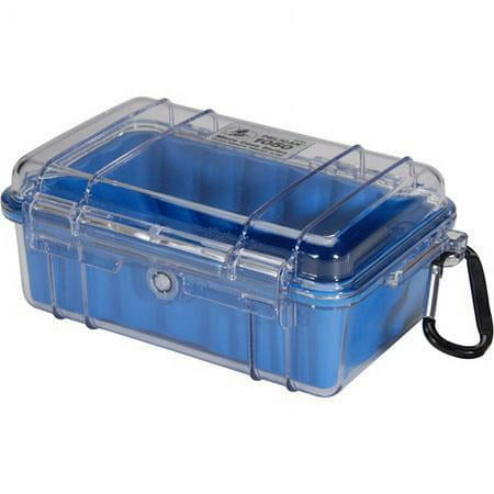 UPC: 0019428027209 | Pelican Micro Case 1050 Blue/Clear 1050 BLUE/CLEAR