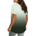thumbnail image 3 of Pntutb Women's Summer Casual T-Shirt Gradient O-Neck Pullover Short Sleeve Tops, 3 of 6