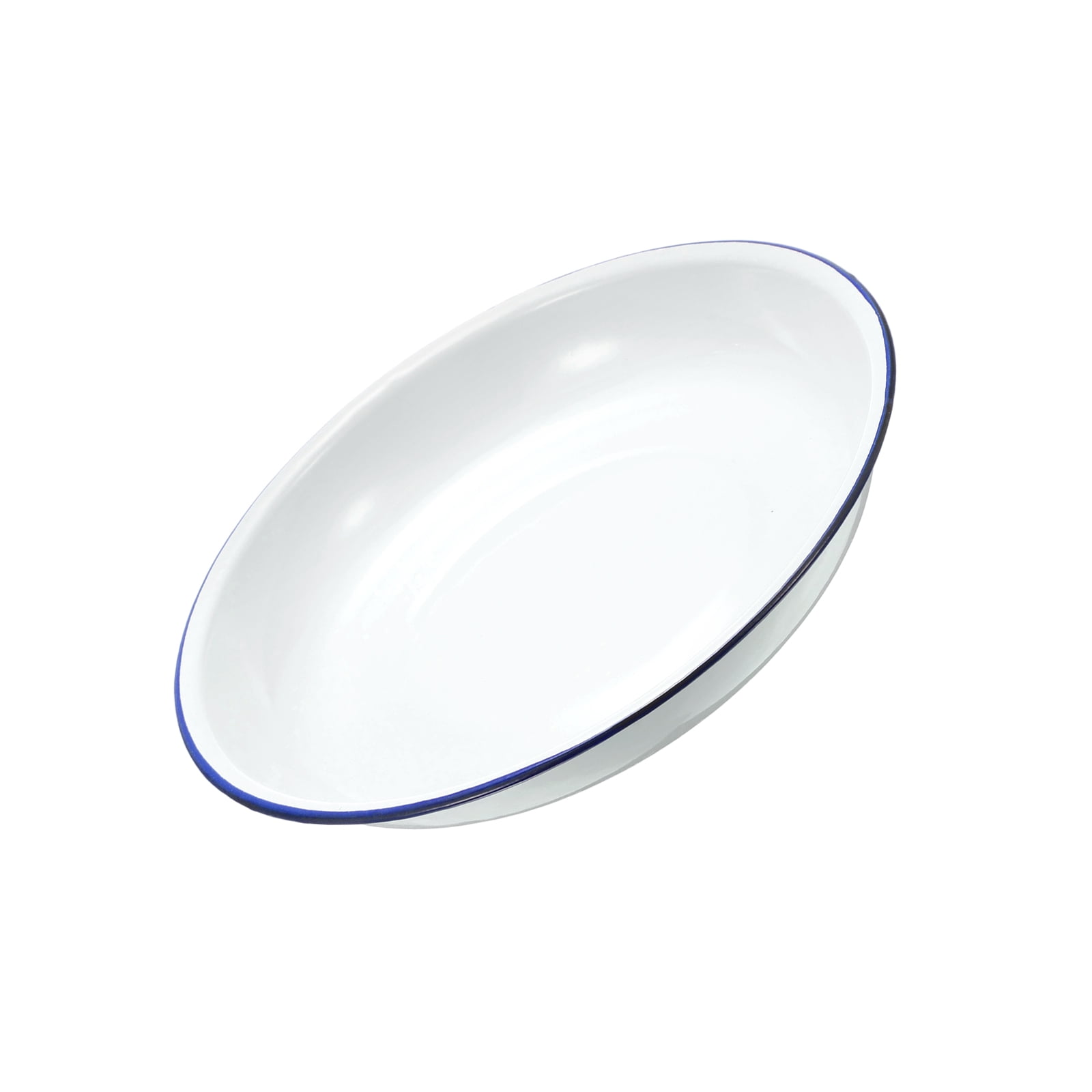 Uxcell Butcher Tray Palette 9.45" Round Metal Triple Enamel Coated Paint Pallet Palette Tray Holder Artist Painter Painting Tool for Art Acrylic Watercolor Mixing