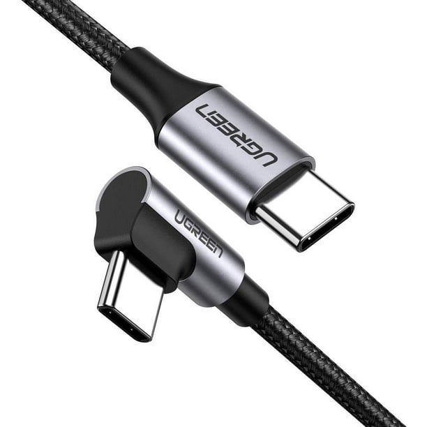 UGREEN USB C to USB C Cable 6FT Right Angle 90 Degree Type C 60W PD Fast Charging Compatible for