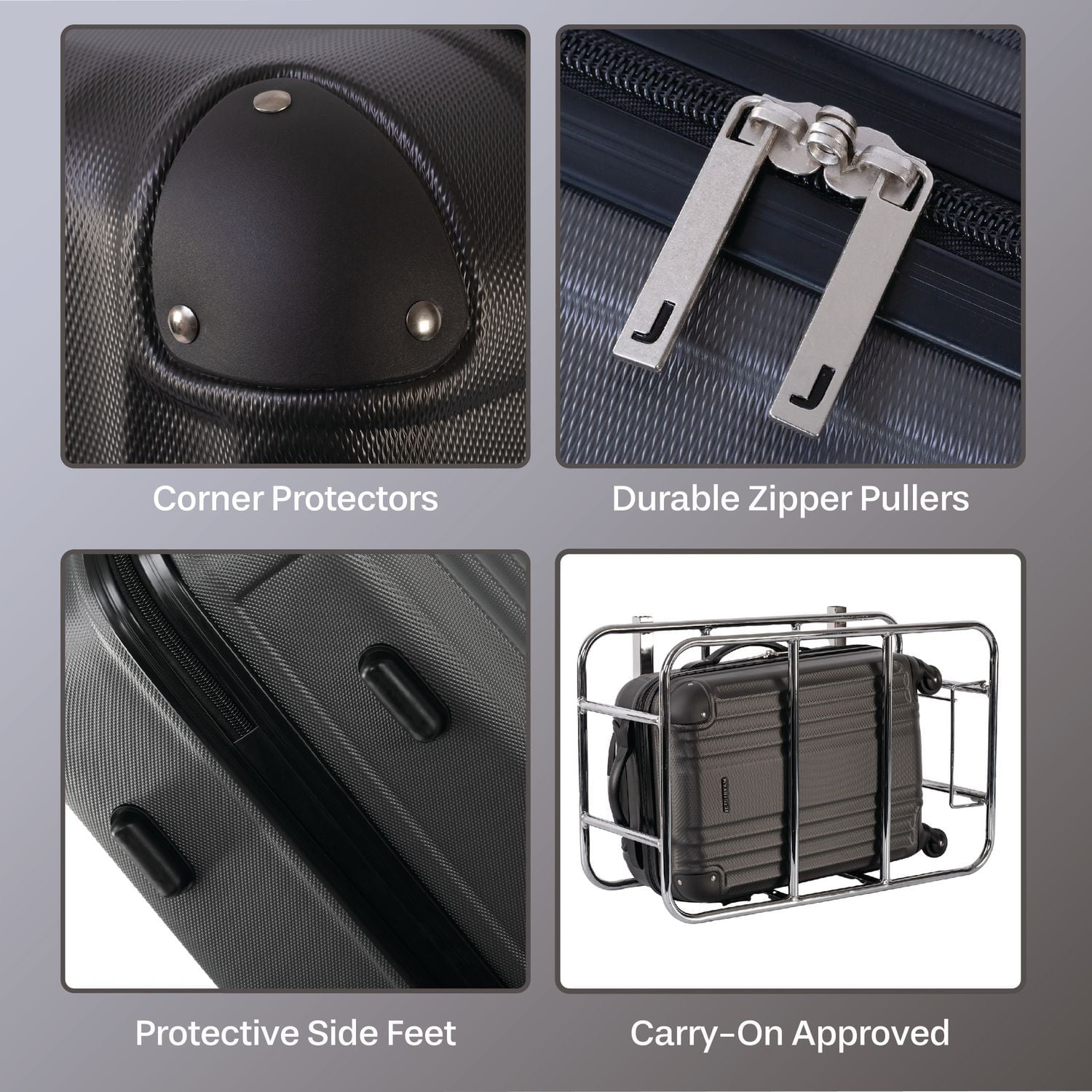 Valise de Cabine rigide à roulettes de 20-po de Jetstream Bagage à main