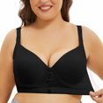 thumbnail image 7 of Hvot&aat Women Plus Size Bras Full Coverage Printed Everyday Bras Comfortable Front Closure No Underwire Underwear, 7 of 7