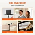 thumbnail image 6 of VEVOR Projector Stand, Laptop Stand Tripod Adjustable Height from 26.97 to 63 in, Portable Projector Tripod Stand with Tray & Gooseneck Phone Holder, for Outdoor Movies, Home, Office, Stage, 6 of 9