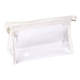 thumbnail image 2 of CoreLiving Clear Zipper Pencil Bag Clear Pencil Case Transparent Cosmetic Bag Vinyl Makeup Pouch for Toiletries Travel Luggage Organizer Small Storage for Pens Brushes Accessories, 1 Count, 2 of 6