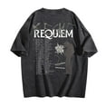 thumbnail image 3 of Keshi Requiem World Tour Washed Cotton Tshirt Hip Hop Short Sleeve Vintage 90s Tees, 3 of 4