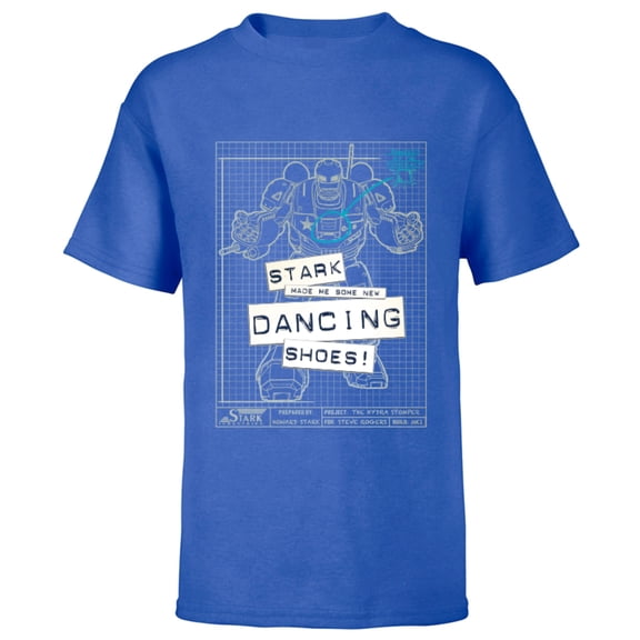 Marvel WHAT IF…? Hydra Stomper Stark Made Me Dancing Shoes - Short Sleeve T-Shirt for Kids – Customized-Royal