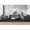 thumbnail image 1 of HONBAY Ensemble de Canapé Sectionnel Modulaire 3 Pcs avec Rangement Caché Comprend Trois Places, Causeuse et Fauteuil pour Salon, Gris Bleuâtre, 1 of 9