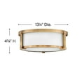 thumbnail image 5 of 2 Light Medium Flush Mount In Transitional Style 13.25 Inches Wide By 4.75 Inches High-Antique Nickel Finish Hinkley Lighting 3241An, 5 of 7