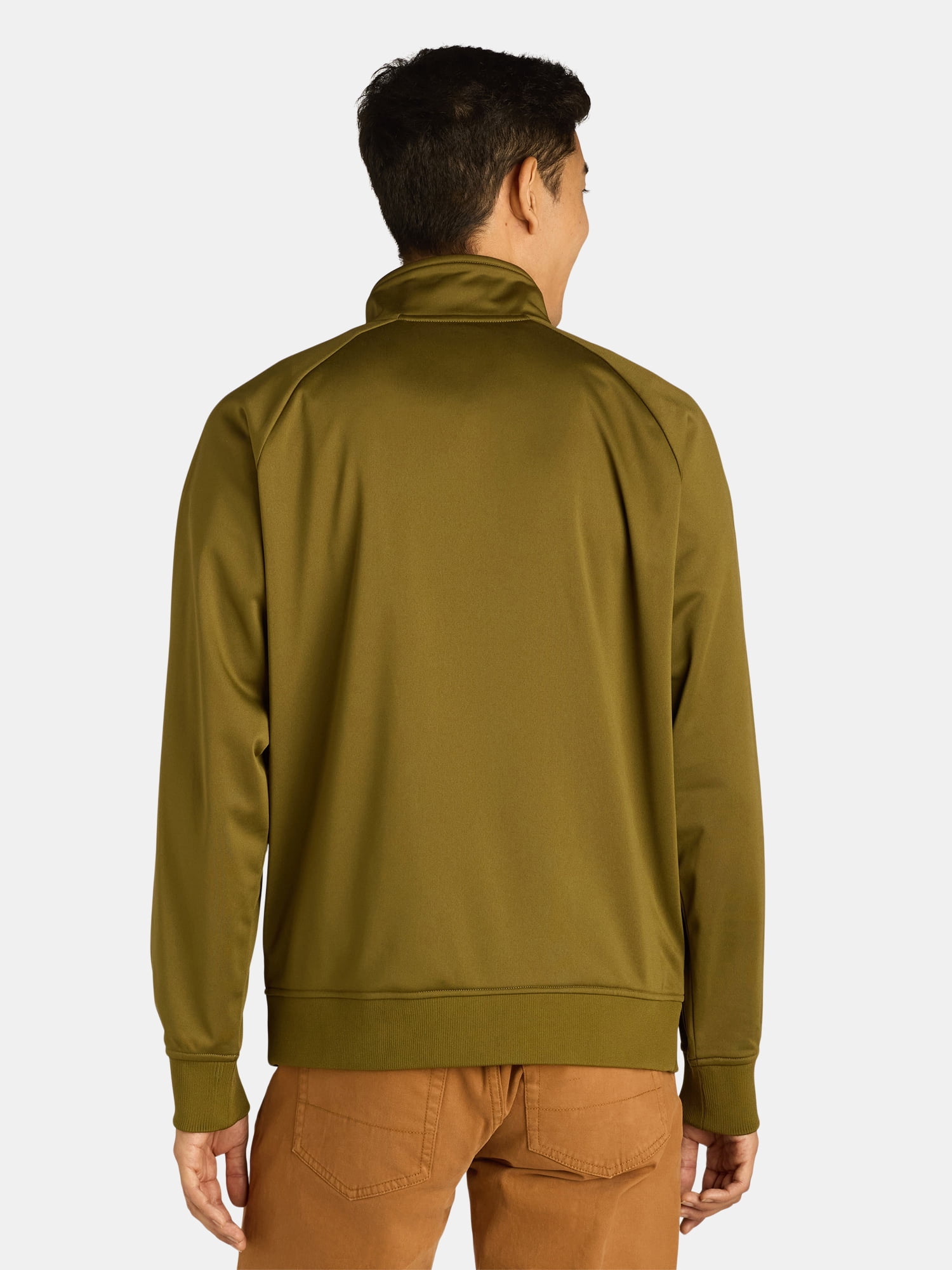 Athletic Works Men's and Big Men's Tricot Track Jacket, Sizes S-3XL