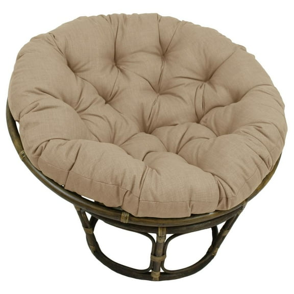Blazing Needles 93302-REO-SOL-07 48 in. Solid Outdoor Spun Polyester Papasan Cushion, Sandstone