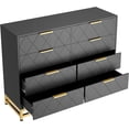 thumbnail image 2 of FOLDLIFE Bedroom Dresser with 8 Drawers, Wooden Dresser for Entryway, Wide Storage Cabinet for Living Room, White, 2 of 7