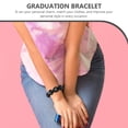 thumbnail image 4 of KAJNBN Graduation Decorative Bracelet 1Set Round Black Acrylic for Girls and Graduates, 4 of 7