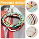 thumbnail image 3 of 7 pulseras de tobillo de cuentas multicapa de colores, pulseras de tobillo coloridas para mujer, pulsera de cuentas, cadena elástica para pies y manos, pulsera de tobillo para mujeres,, 3 of 7