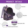 thumbnail image 4 of Sophisticated Floral Design Backpack for College School Oversized Bookbag with Laptop Pocket Sturdy Unisex Backpack Gift for Students Adults, 4 of 5