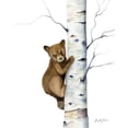 thumbnail image 2 of Talent, Kelley 15x18 White Modern Wood Framed Museum Art Print Titled - Bear Up a Tree, 2 of 4