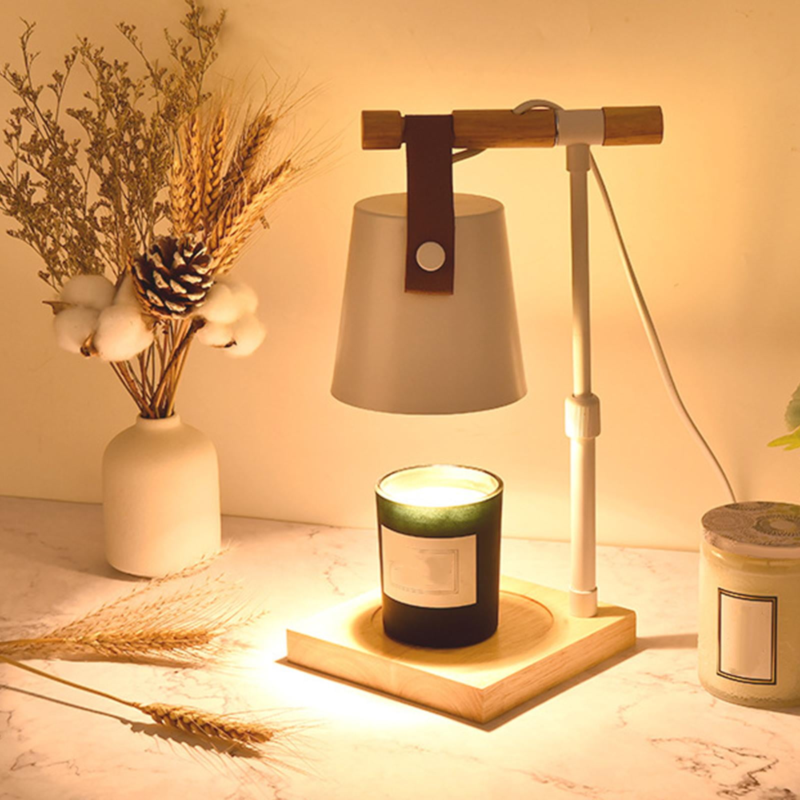 Modern Electric Candle Warmer Burner Dimmable table lamp Heater Wood