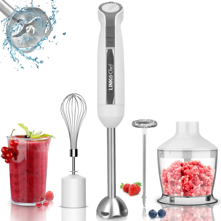 US STOCK 800 Watt 9 Speed Immersion Hand Blender with Various Attachments