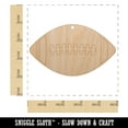thumbnail image 2 of Football Sport Wood Holiday Christmas Tree Ornament Unfinished DIY Pre-Drilled Craft, 2 of 7