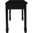 thumbnail image 4 of New Classic Furniture Tamarack Solid Wood 1-Drawer Desk in Black, 4 of 5