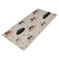 thumbnail image 2 of Leather Keyboard and Mouse Desk Mat Office Desk Accessories Protective Office Desk Decor Desk Pad Mat for Gaming, Work from Home, Office Peach Pumpkins with Black Bows 16.5" x 35.4", 2 of 9