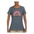 thumbnail image 3 of Waymaker Rainbow Inspirational/Christian Womens Graphic T-Shirt, Charcoal, X-Large, 3 of 5