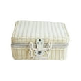 thumbnail image 2 of Imitation Rattan Box,Retro Portable Storage Box,Wedding Photography Decoration Photo Souvenir Organizing Box,Plastic Material,180掳 Flip,Built-In Plenary Cotton Lining,Stainless Steel Nail Buckles, 2 of 7
