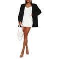 thumbnail image 4 of Liacowi Women Sexy Mini Dress Low Cut Spaghetti Strap Short Dress Backless Club Party Cami Dress, 4 of 7