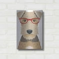 thumbnail image 3 of Luxe Metal Art 'Airedale Terrier Wearing Hipster Glasses' by Olga and Alexey Drozdov, Metal Wall Art, 12"x16", 3 of 7