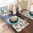 thumbnail image 6 of Placemats Set of 4 / 6, Dachshund bones funny cute Placemats for Dining Table Indoor/Outdoors Heat Resistant Washable Placemats 18" x 12", 6 of 8
