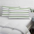 thumbnail image 4 of Sage Green Grey Striped Small Pillow Covers, Farmhouse Sage Green Stripes Soft Breathable Throw Pillow Cases with Invisible Zipper, Decorative Pillowcase Pillows Protectors for Sofa Bed Chair 12"x20", 4 of 9
